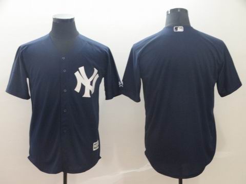MLB new york yankees blank blue game jersey