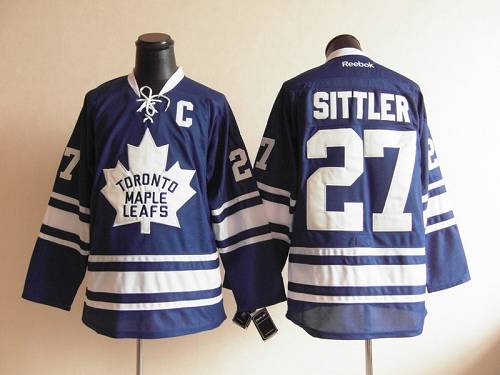 Maple Leafs #27 Darryl Sittler Blue Third Stitched NHL Jersey