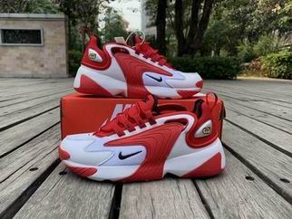 Men and women nike zoom 2K shoes white red