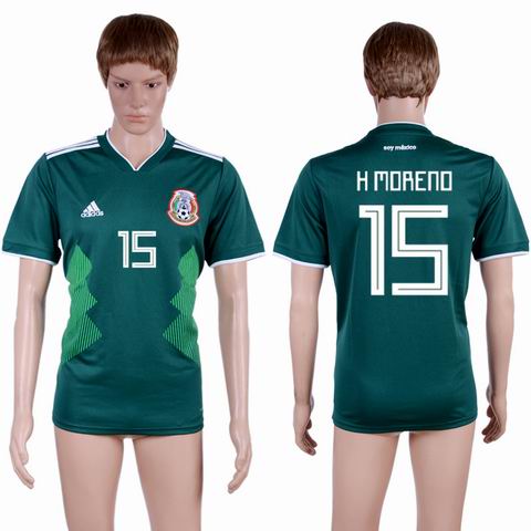 Mexico Home Shirt #15 H MORENO