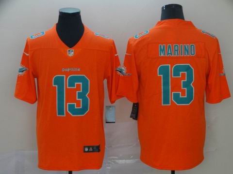Miami Dolphins #13 Dan Marino orange interverted Jersey