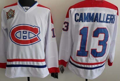 Montreal Canadiens #13 CAMMALLERI CH 2011 Heritage Classic Jersey White