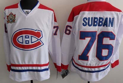 Montreal Canadiens #76 Subban CH 2011 Heritage Classic Jersey White