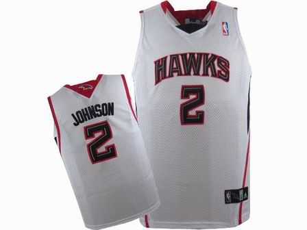 NBA Atlanta Hawks #2 Joe Johnson white Jersey