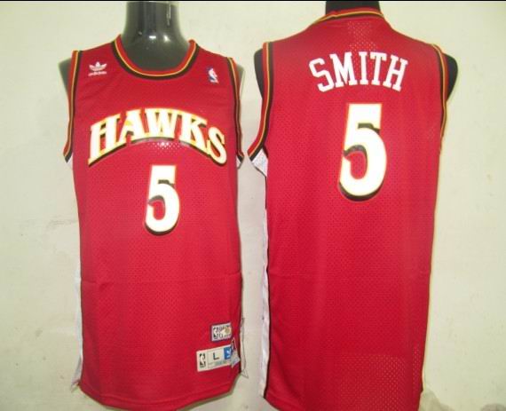 NBA Atlanta Hawks #5 Josh Smith Red Jersey