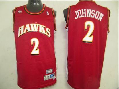 NBA Atlanta Hawks 2 Joe Johnson Red Jersey