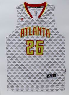 NBA Atlanta Hawks 26 Korver white jersey