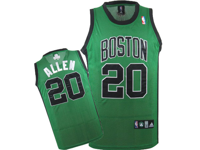 NBA Boston Celtics #20 Ray Allen Green Jersey Black member swingman