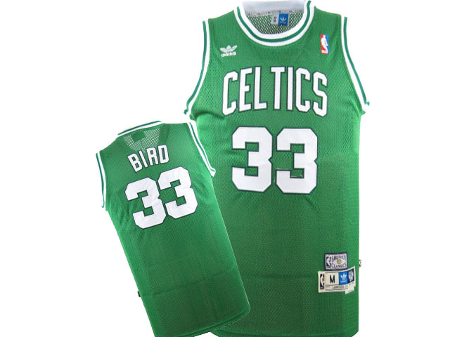 NBA Boston Celtics #33 Larry Bird Green Jersey swingman
