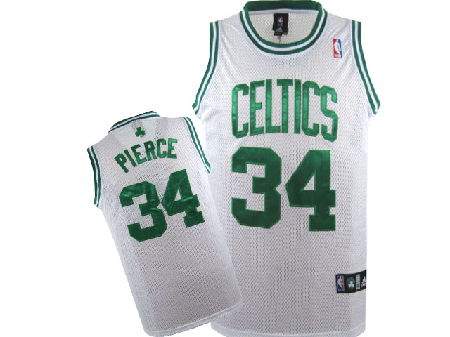 NBA Boston Celtics #34 Paul Pierce white jersey Swingman
