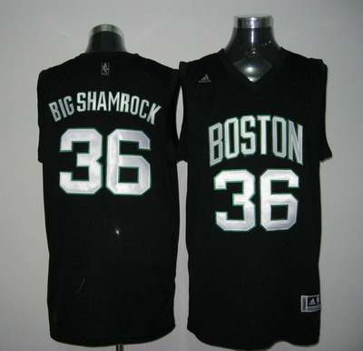NBA Boston Celtics #36 Big Shamrock black Jersey
