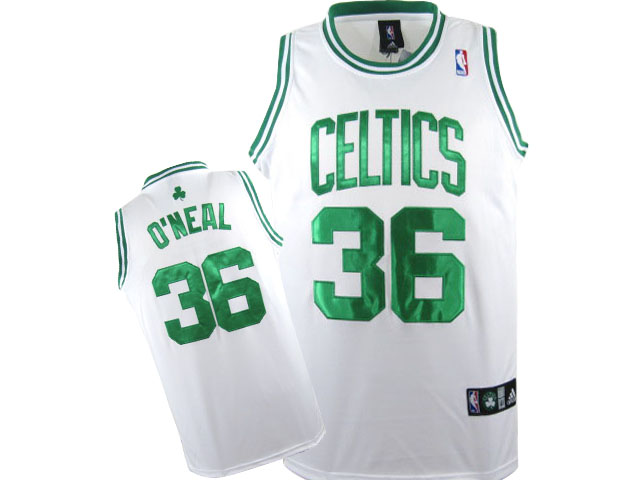 NBA Boston Celtics #36 O'Neal white Jersey
