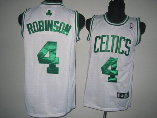 NBA Boston Celtics #4 Robinson white Jersey