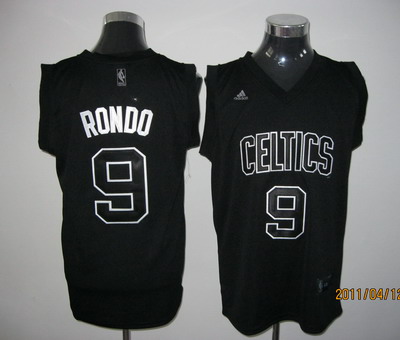 NBA Boston Celtics #9 Rondo Black Jersey