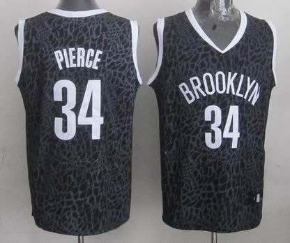 NBA Brooklyn 34# Pierce crazy light jersey