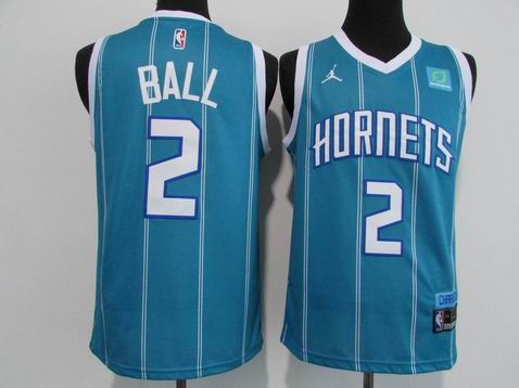 NBA Charlotte Hornets #2 BALL green jersey