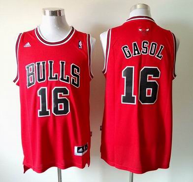 NBA Chicago Bulls #16 Gasol red Jersey
