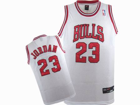 NBA Chicago Bulls #23 Michael Jordan White Swingman Jersey
