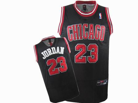 NBA Chicago Bulls #23 Michael Jordan black Jersey Swingman