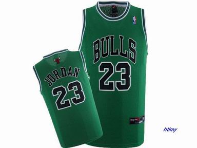 NBA Chicago Bulls #23 Michael Jordan green Swingman Jersey