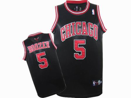 NBA Chicago Bulls #5 Carlos Boozer Black Jersey