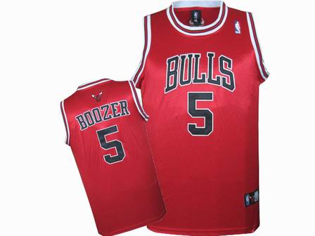 NBA Chicago Bulls #5 Carlos Boozer Red Jersey