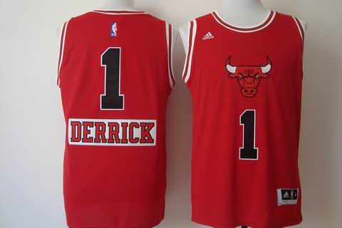 NBA Chicago Bulls 1 Derrick red christmas day jersey