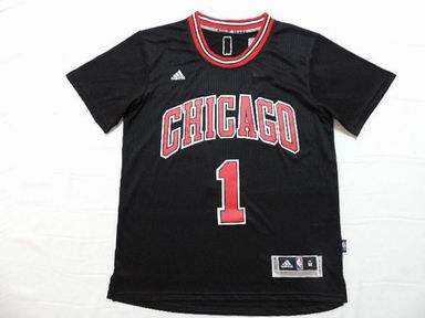 NBA Chicago Bulls 1 Rose black jersey