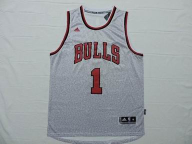NBA Chicago Bulls 1 Rose grey jersey