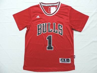 NBA Chicago Bulls 1 Rose red jersey
