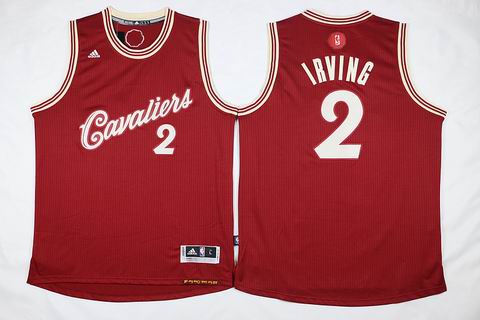 NBA Cleveland Cavaliers #2 Irving red christmas day jersey