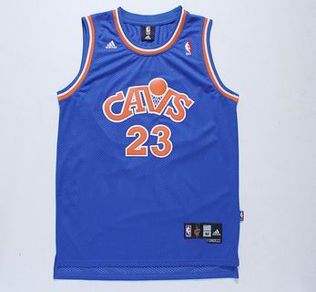 NBA Cleveland Cavaliers #23 James blue jersey