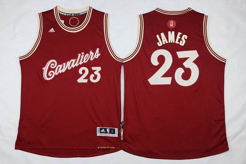 NBA Cleveland Cavaliers #23 james red christmas day jersey