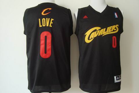 NBA Cleveland Cavaliers 0 Love black jersey