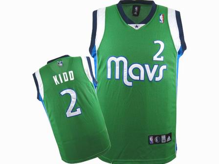 NBA Dallas Mavericks #2 Jason Kidd Green Jersey