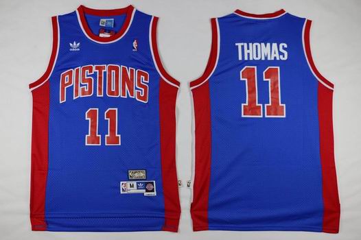 NBA Detroit Pistons #11 Thomas blue jersey