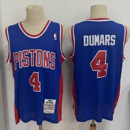 NBA Detroit Pistons #4 DUMARS blue jersey
