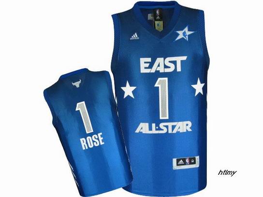 NBA East All Star 1# Rose blue jersey