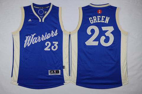 NBA Golden State Warriors #23 Green blue christmas day jersey
