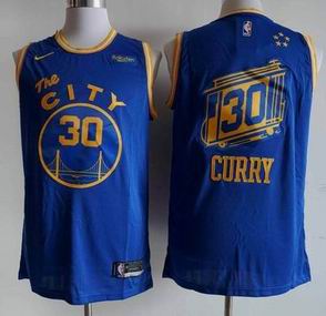 NBA Golden State Warriors #30 CURRY blue jersey