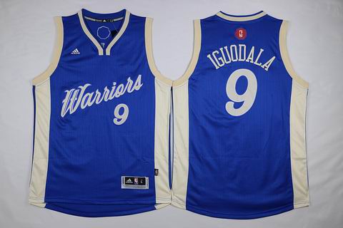NBA Golden State Warriors #9 Iguodala blue christmas day jersey