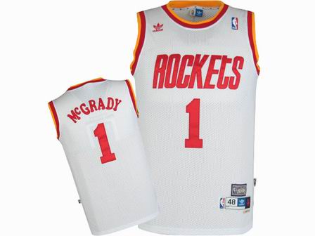 NBA Houston Rockets #1 McGRADY white Jersey
