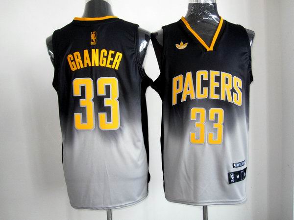 NBA Indiana Pacers 33 Garnger black grey jersey