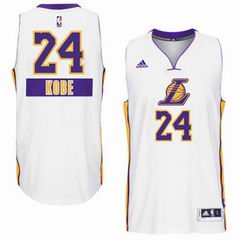 NBA Lakers 24 Kobe white jerey