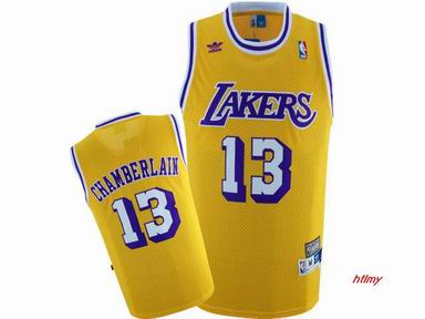 NBA Los Angeles Lakers #13 Chamberlain Yellow Jersey Swingman