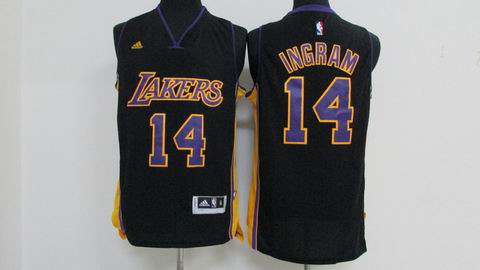NBA Los Angeles Lakers #14 Ingram black jersey