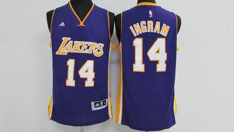 NBA Los Angeles Lakers #14 Ingram purple jersey