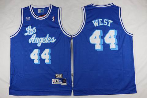 NBA Los Angeles Lakers #44 West blue jersey