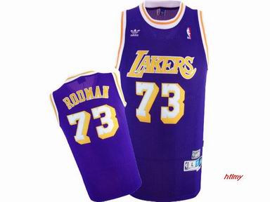 NBA Los Angeles Lakers #73 Rodman Purple Jersey Swingman
