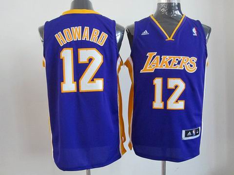 NBA Los Angeles Lakers 12 Howard purple jersey Revolution 30